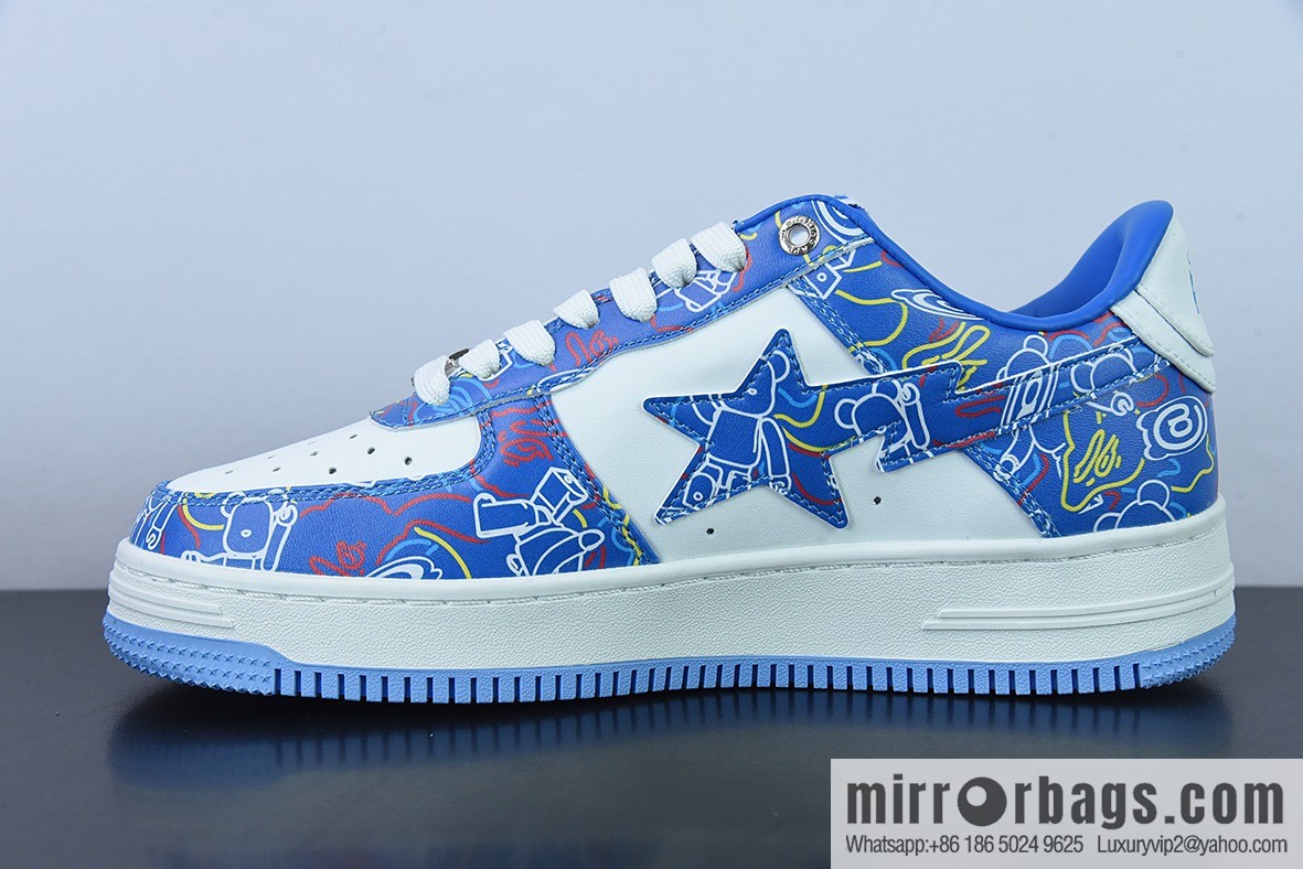 Bape x Air Force 1 '07 Low Dazzling Blue Violent Bear Unisex Same Casual sneakers Official item number 1H73191913