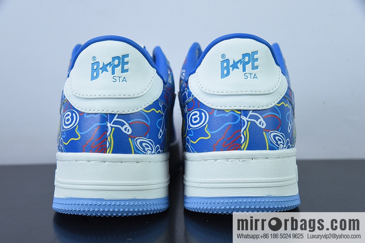 Bape x Air Force 1 '07 Low Dazzling Blue Violent Bear Unisex Same Casual sneakers Official item number 1H73191913