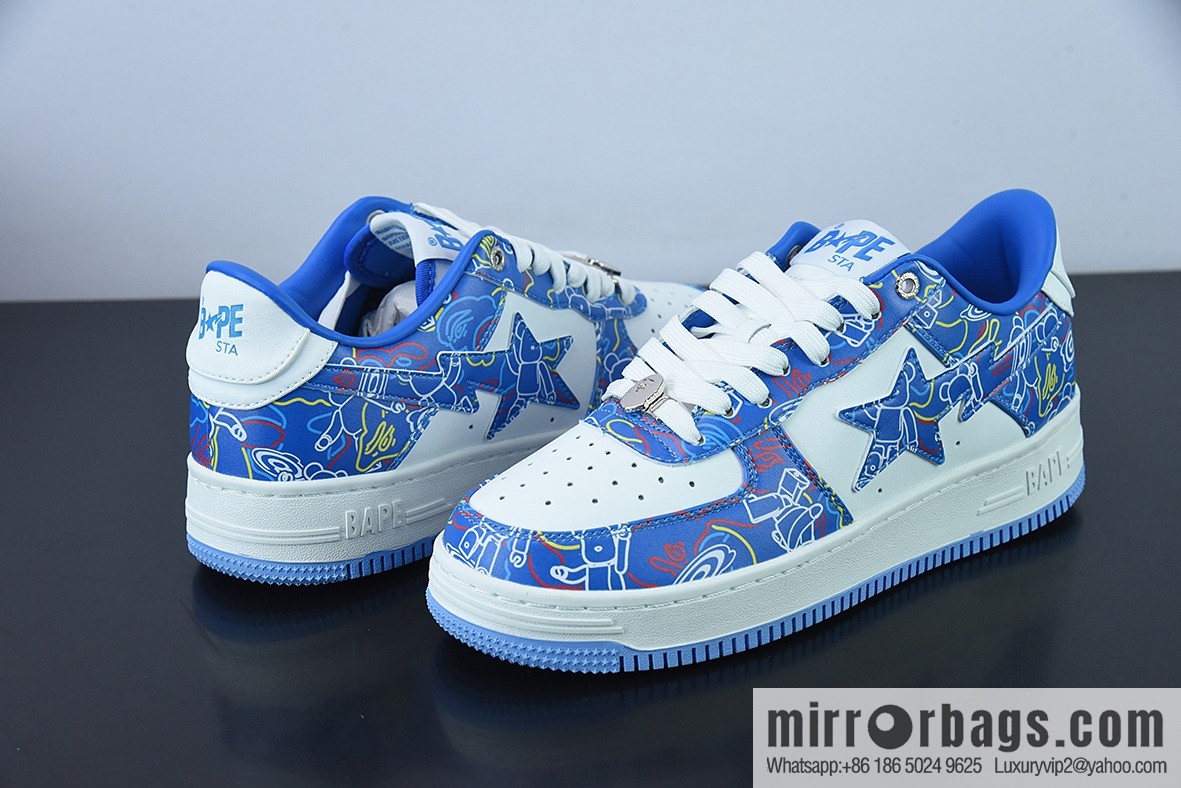 Bape x Air Force 1 '07 Low Dazzling Blue Violent Bear Unisex Same Casual sneakers Official item number 1H73191913
