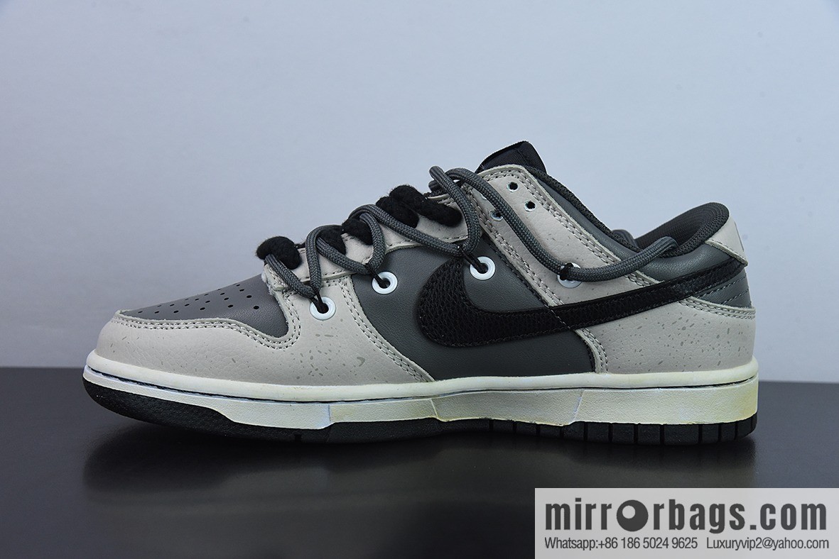 Nike SB Dunk Low desert wasteland, inverted mocha low-top casual board shoes, deconstructed drawstring shoelace Item number: DJ6188 002