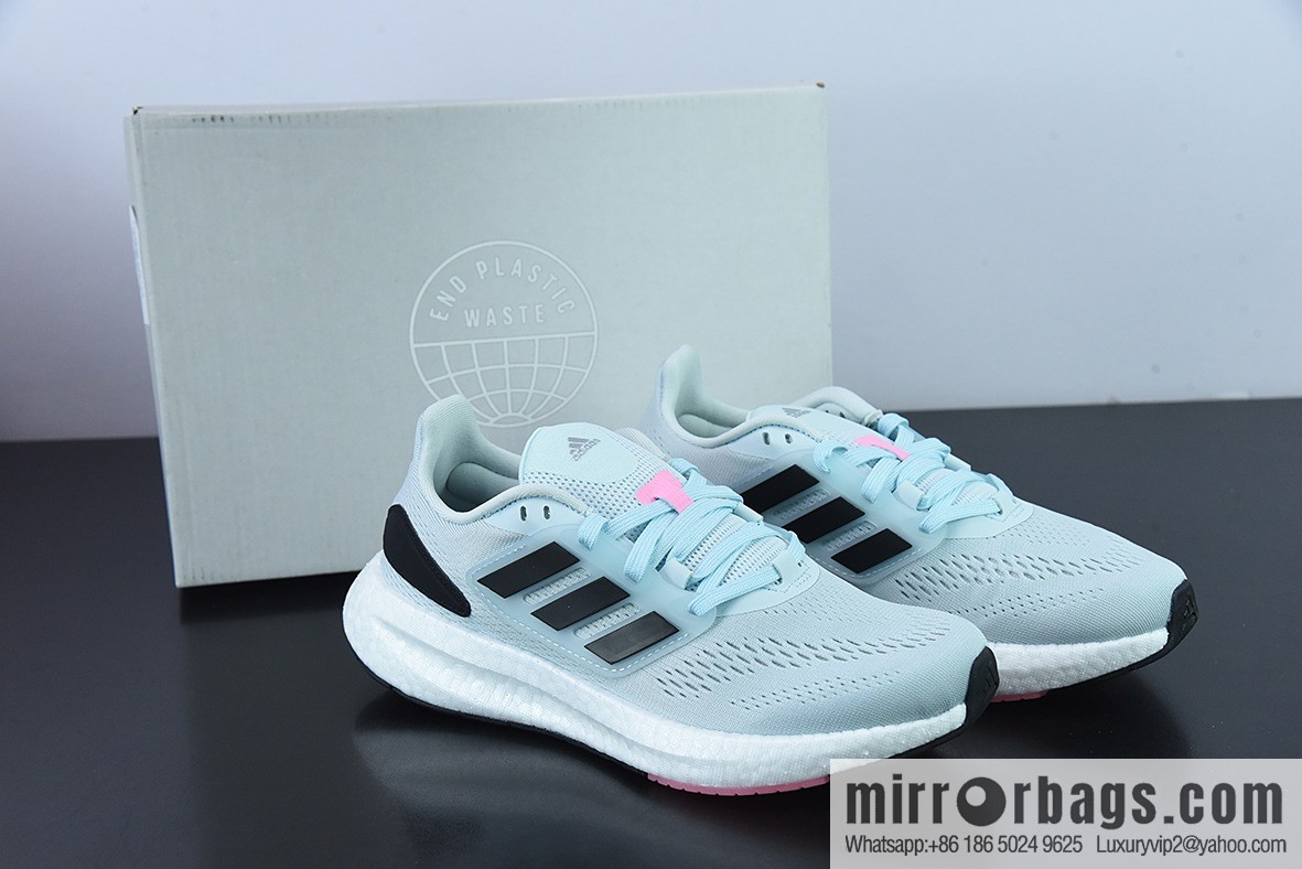 AD PureBOOST 22 popcorn cushioning midsole running shoes, item number: HQ1459
