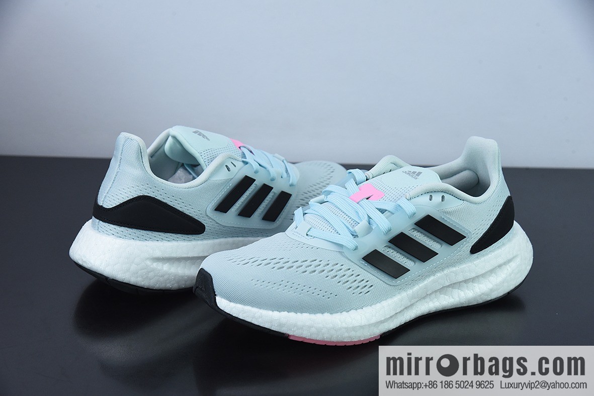 AD PureBOOST 22 popcorn cushioning midsole running shoes, item number: HQ1459