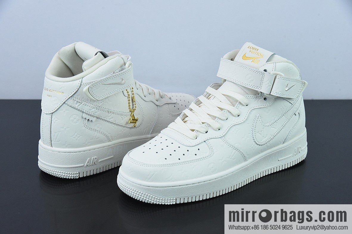 NK Air Force 1 Air Force One × LV monogram joint name, high-top board shoes, item number: 1A9V8Z