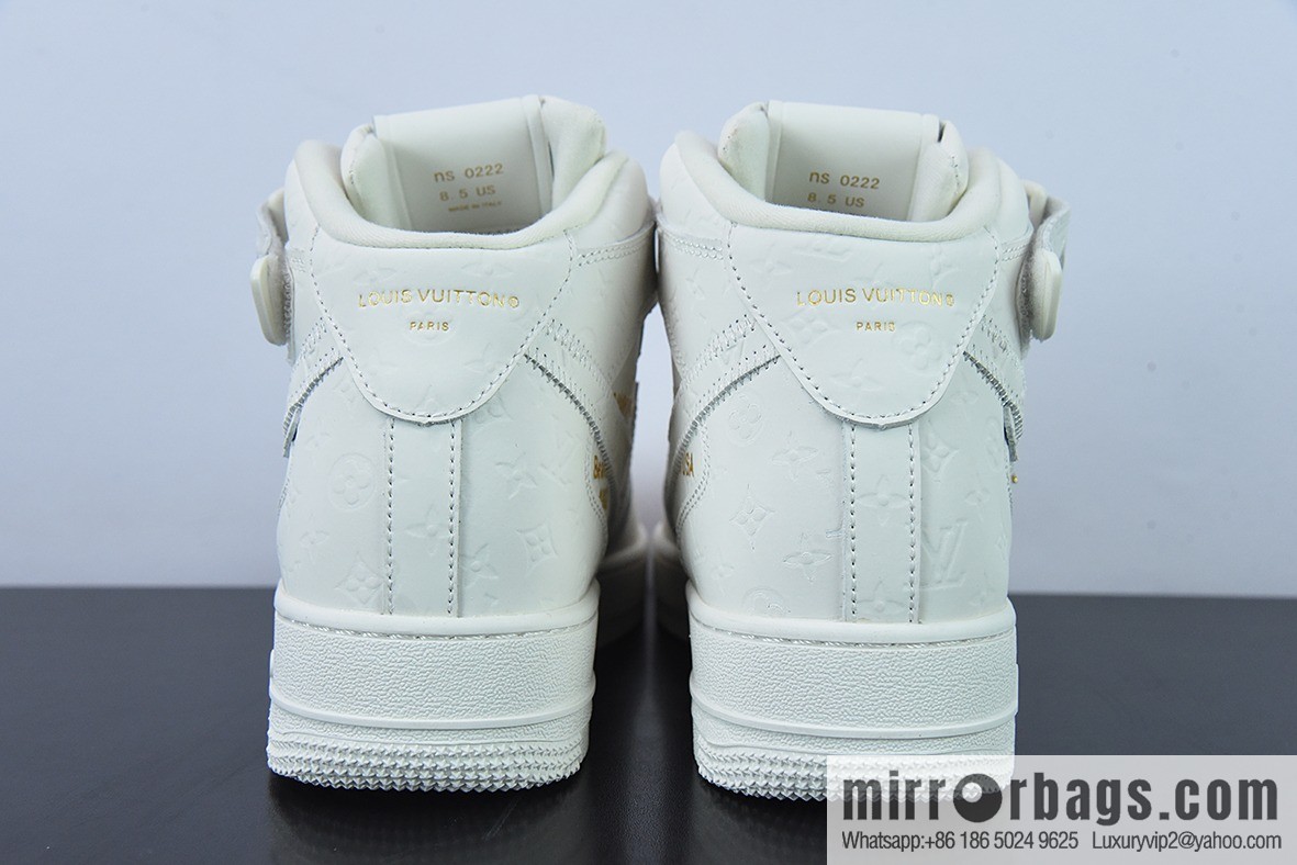 NK Air Force 1 Air Force One × LV monogram joint name, high-top board shoes, item number: 1A9V8Z