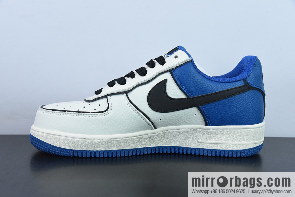 Nike Air Force 1 Low 07 meters blue and black, Valentine's Day Unisex sneakers of the same style, item number: AL2236 300