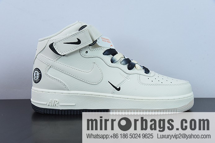 Air Force 1 '07 Mid series marked white and black small hook, Air Force One Zhongbang NT2969-013