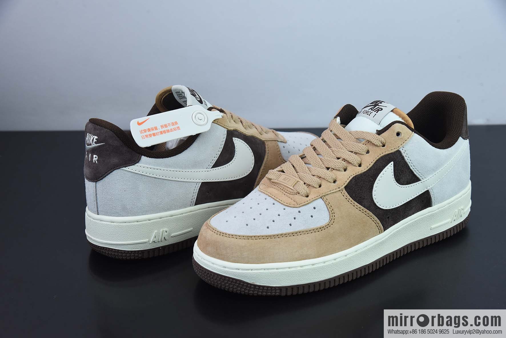 Nike Air Force 1 Low 07 Suede, Coffee Beans, Air Force One Low Top Casual Board Shoes, Item Number: BL3099 233