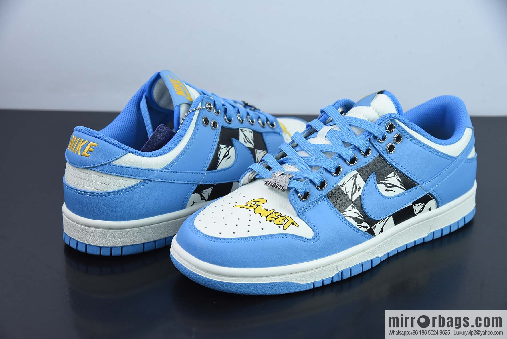 NK Dunk Low SB low-top board shoes, North Carolina blue comics low-top casual board shoes, item number: DD1503-100