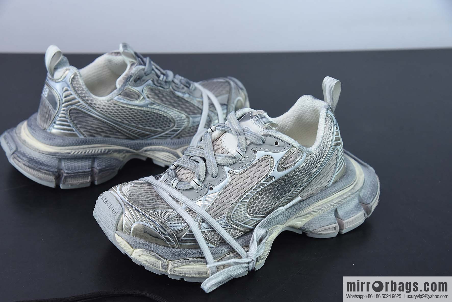 BALENCIAGA 3XL Sneakers Balenciaga 10th generation mesh lace-up low-top catwalk Vintage dad shoes