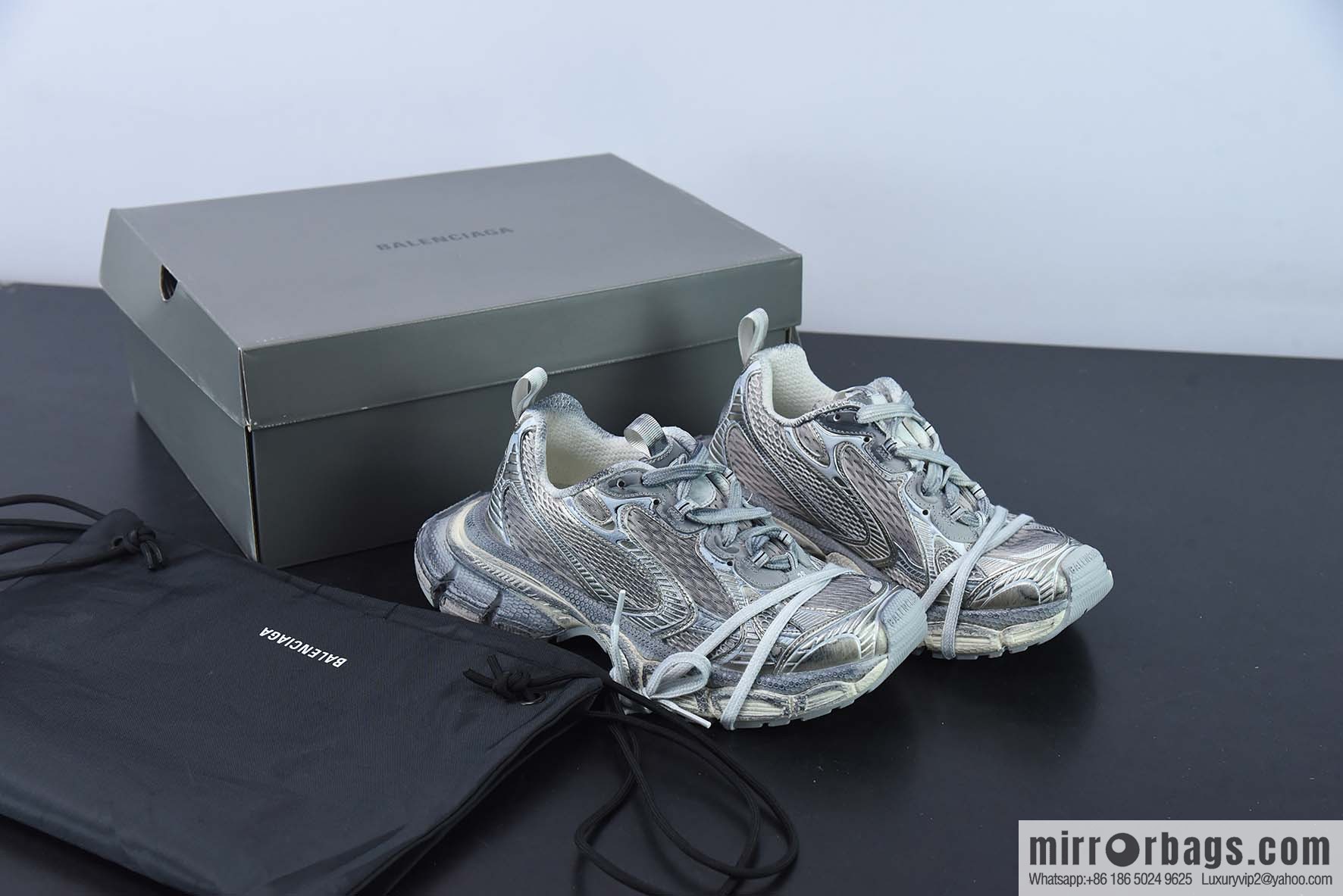 BALENCIAGA 3XL Sneakers Balenciaga 10th generation mesh lace-up low-top catwalk Vintage dad shoes
