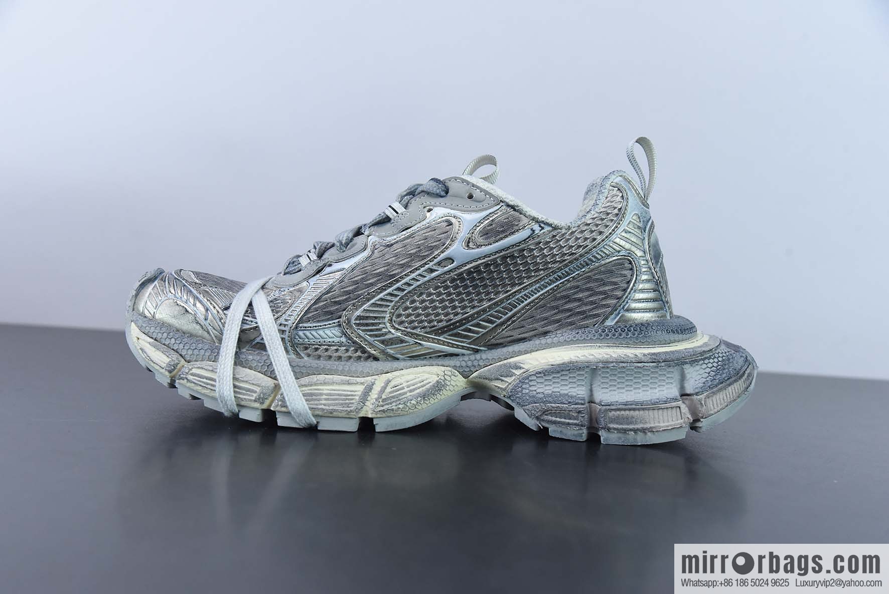 BALENCIAGA 3XL Sneakers Balenciaga 10th generation mesh lace-up low-top catwalk Vintage dad shoes