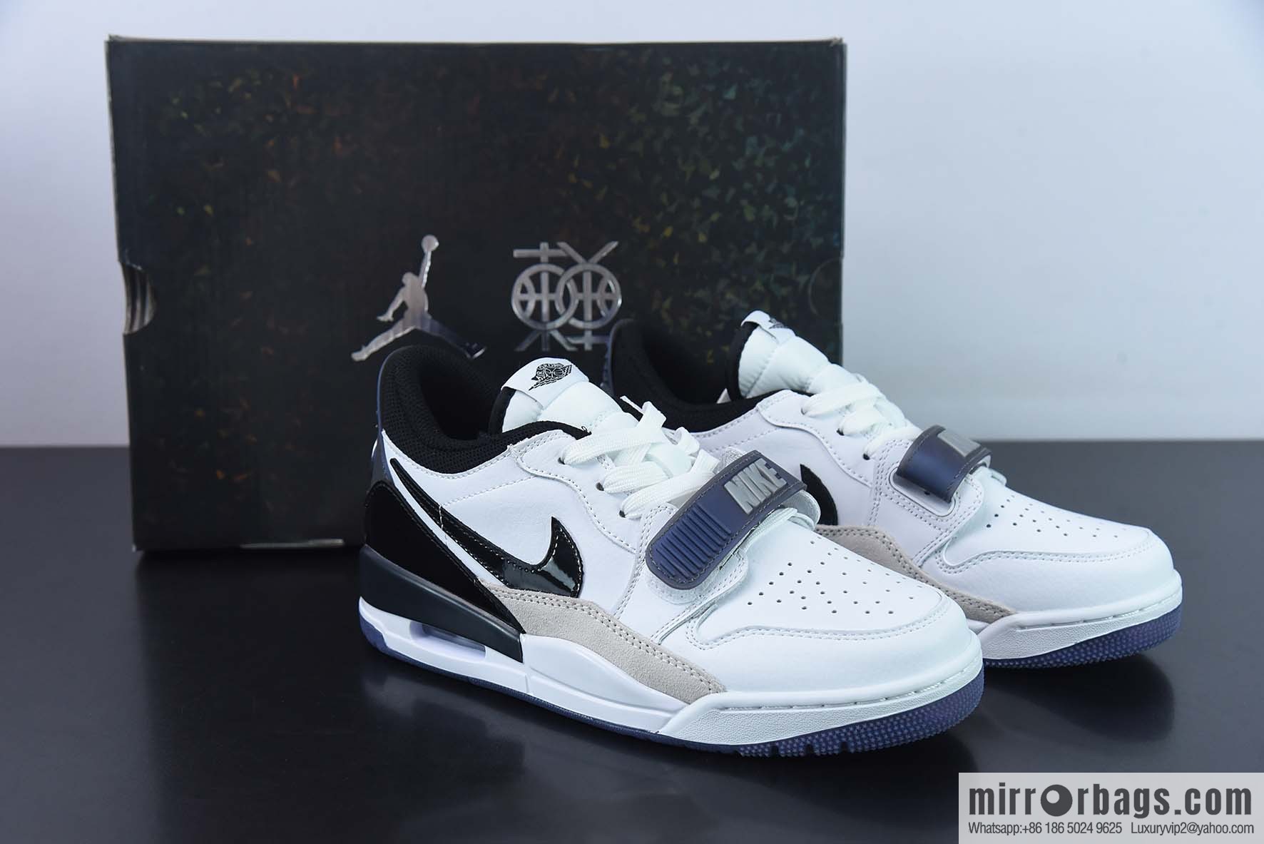 Air Jordan Legacy AJ312 black and blue men's sneakers, item number: CDV1719-100