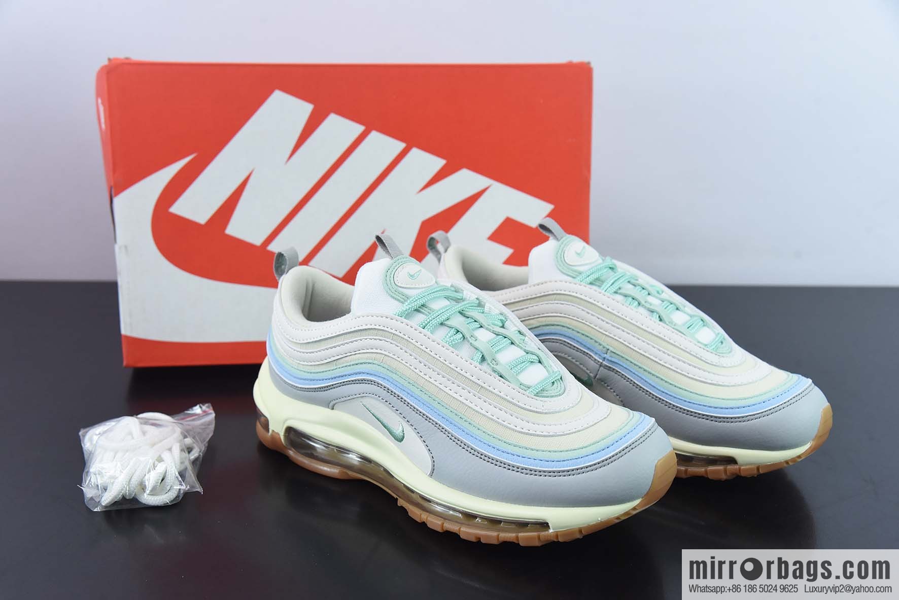 NK Air Max 97 gray-green women's sports running shoes, official item number: DX5766 131