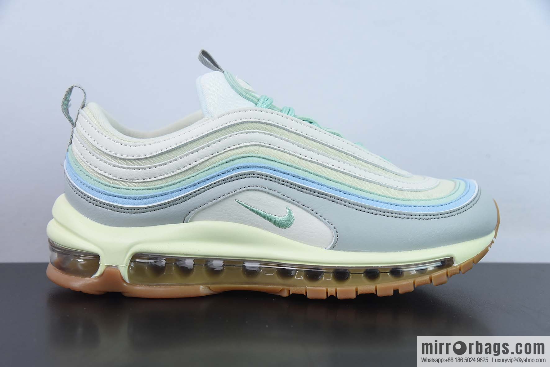 NK Air Max 97 gray-green women's sports running shoes, official item number: DX5766 131