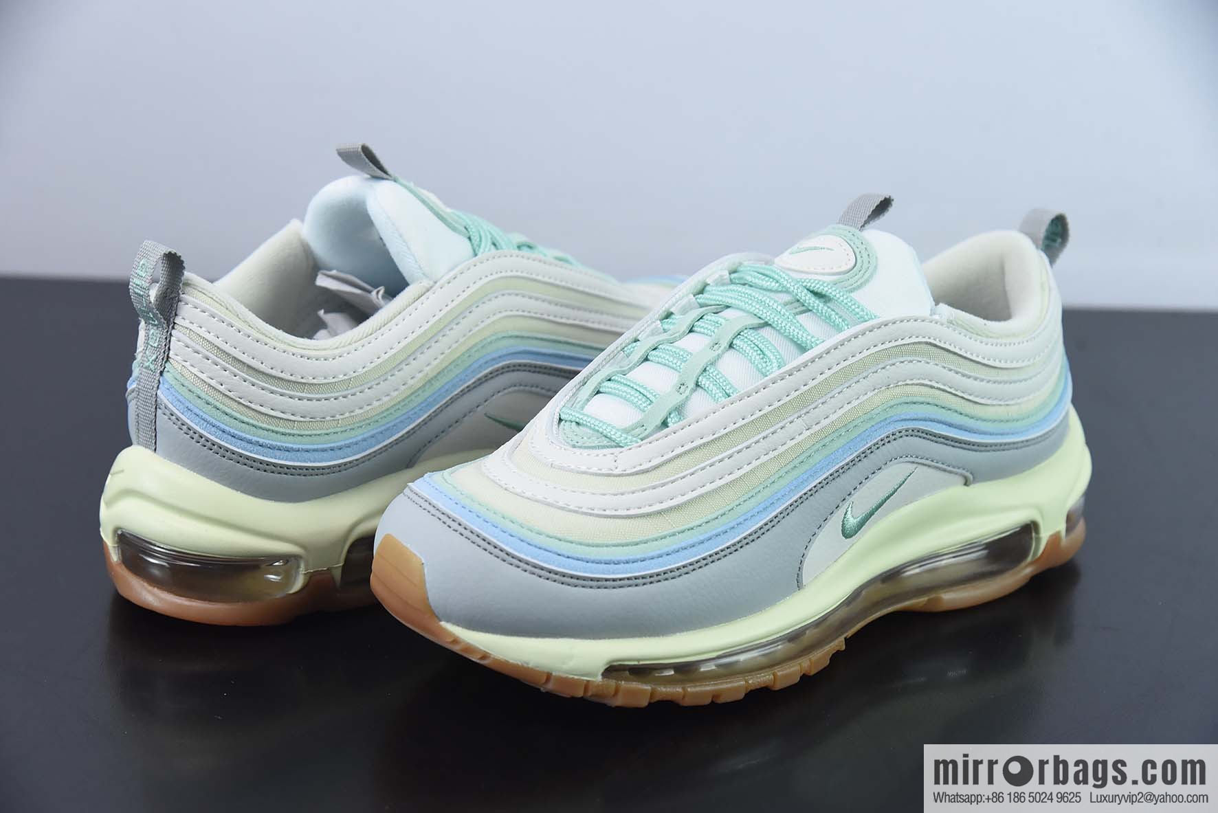 NK Air Max 97 gray-green women's sports running shoes, official item number: DX5766 131