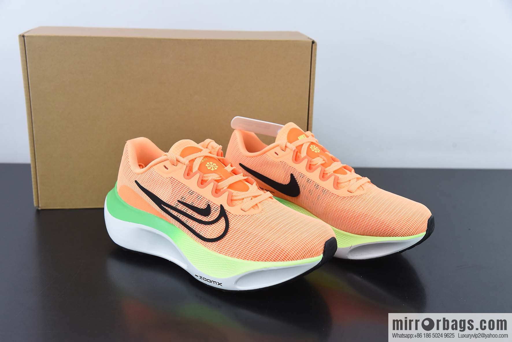 Nike Zoom Fly 5 marathon 5.0 summer sneakers/black orange orange green
