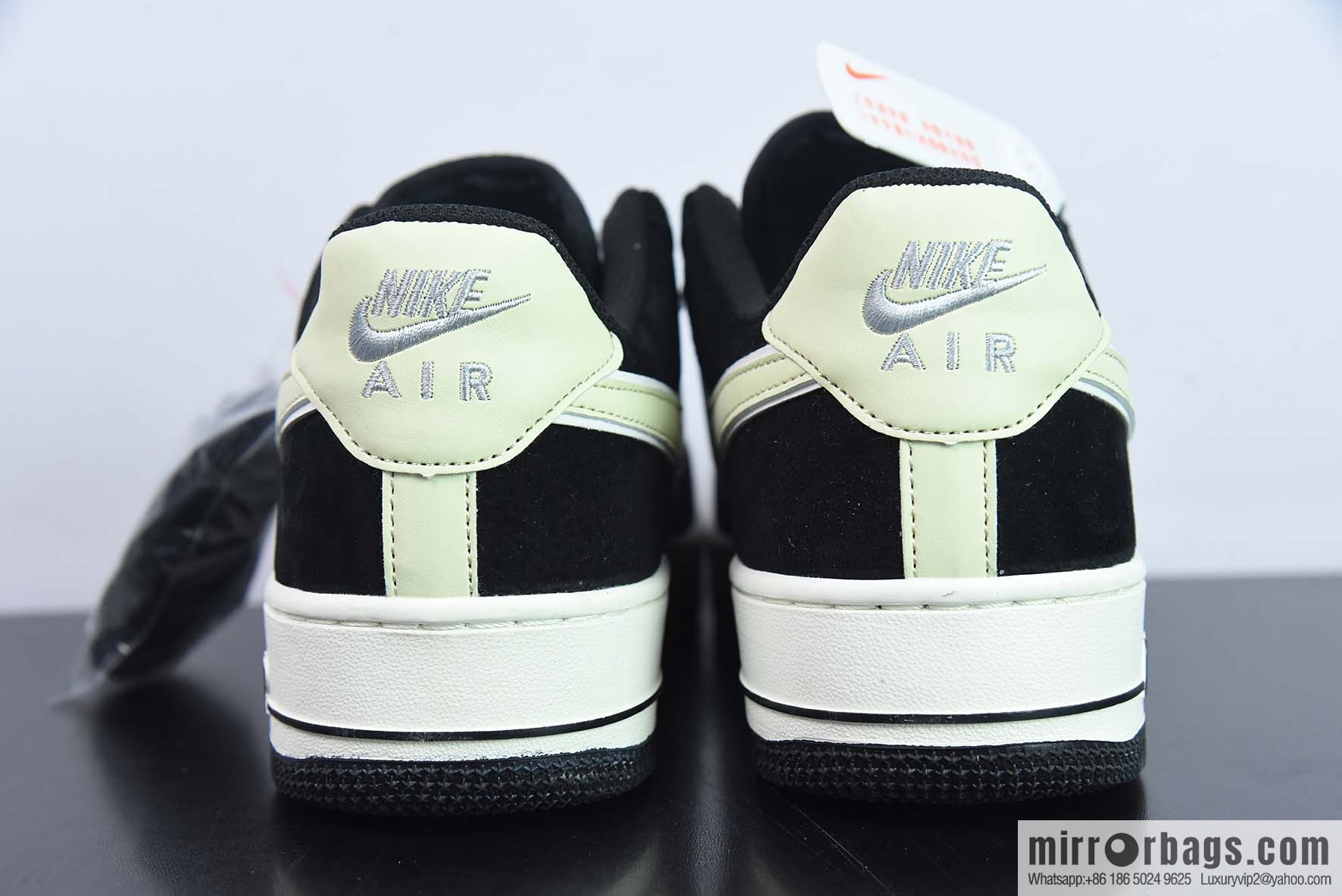 NIke Air Force 1 '07 Low Air Force One, low top, black and gray suede, cream, item number: DE0023 806