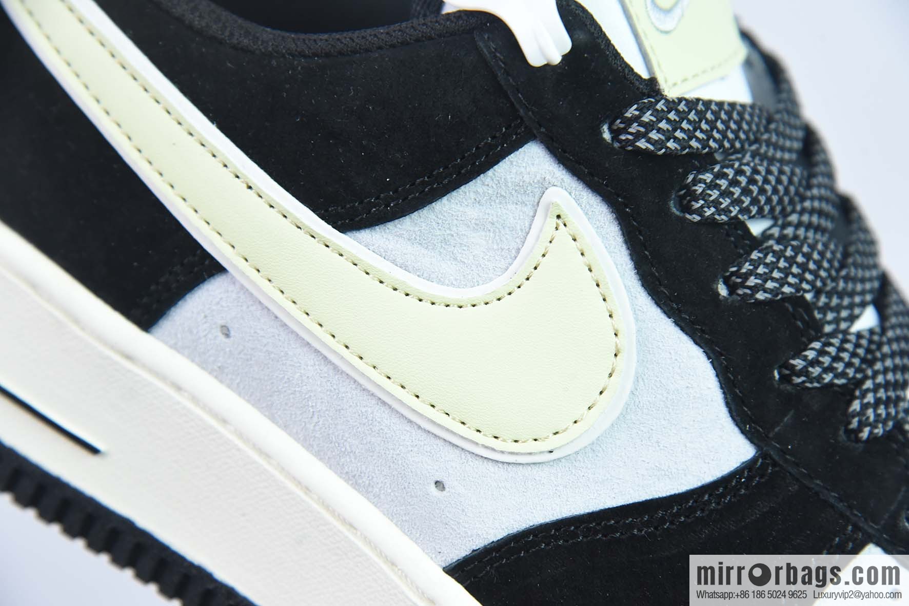 NIke Air Force 1 '07 Low Air Force One, low top, black and gray suede, cream, item number: DE0023 806
