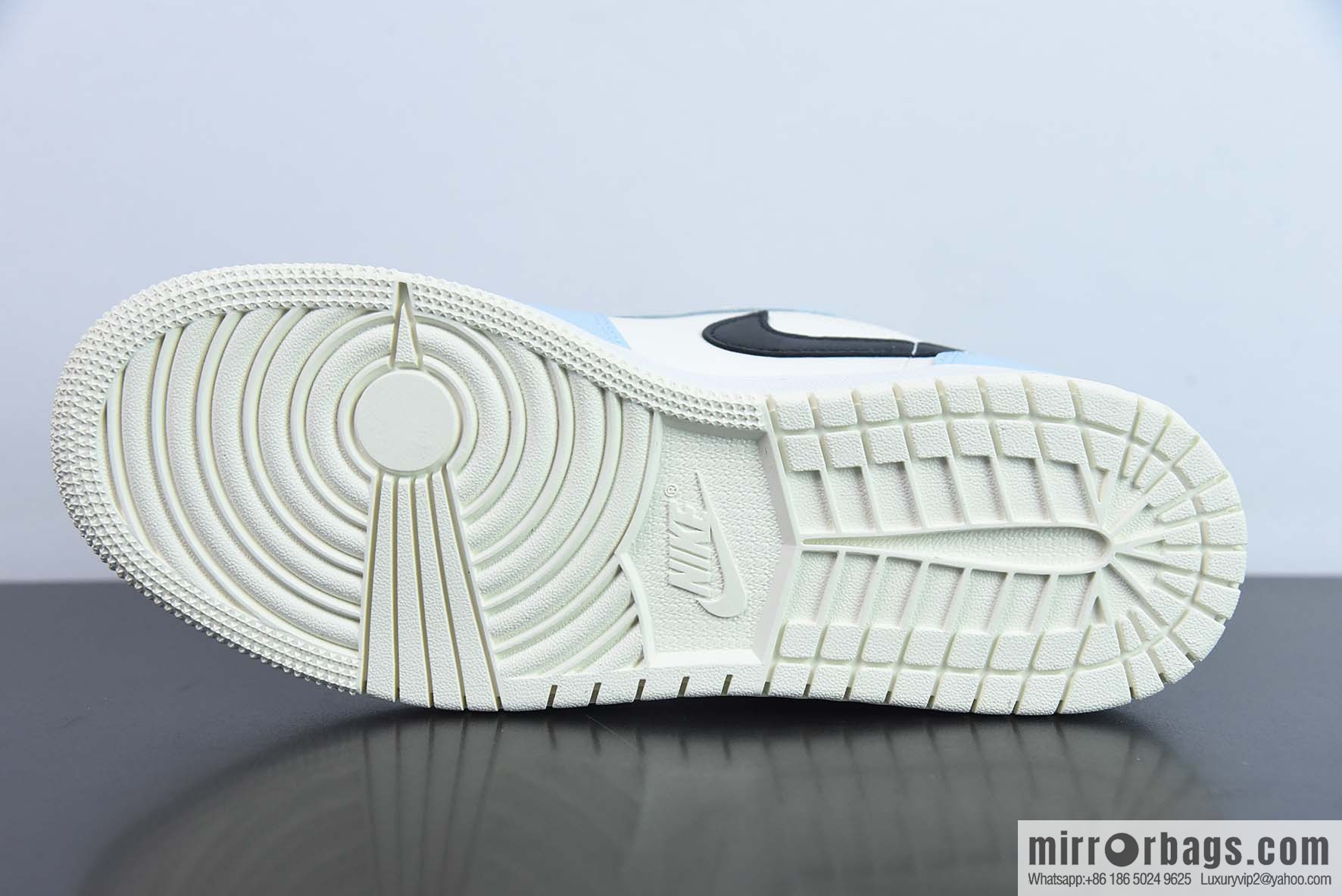 Air Jordan 1 Low GS Ice Blue AJ1 White Black Blue, item number 554723-401