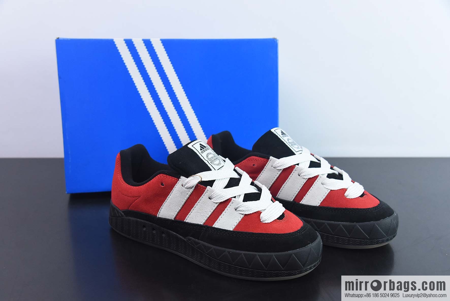 AD Adimatic Low Matic series low-top, black and red Vintage shark bread shoes sports and leisure skateboard shoes, item number: GY2903