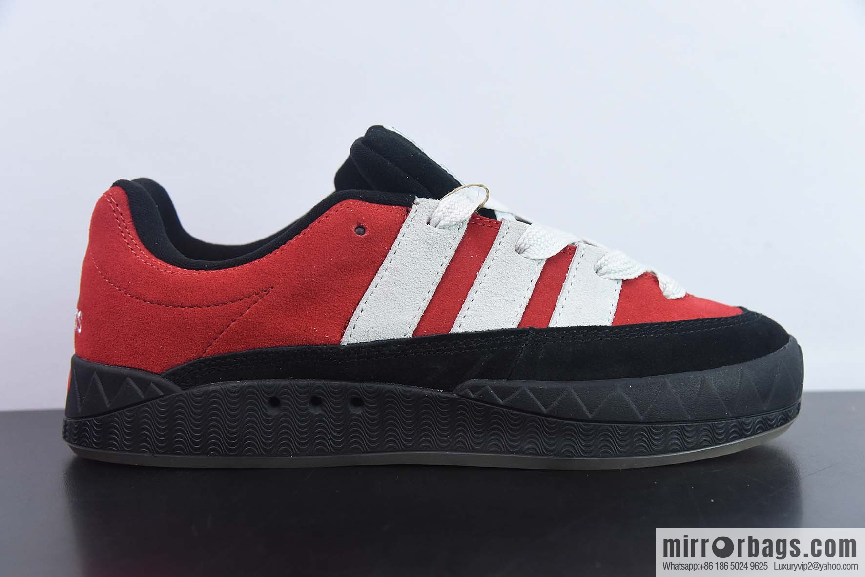 AD Adimatic Low Matic series low-top, black and red Vintage shark bread shoes sports and leisure skateboard shoes, item number: GY2903