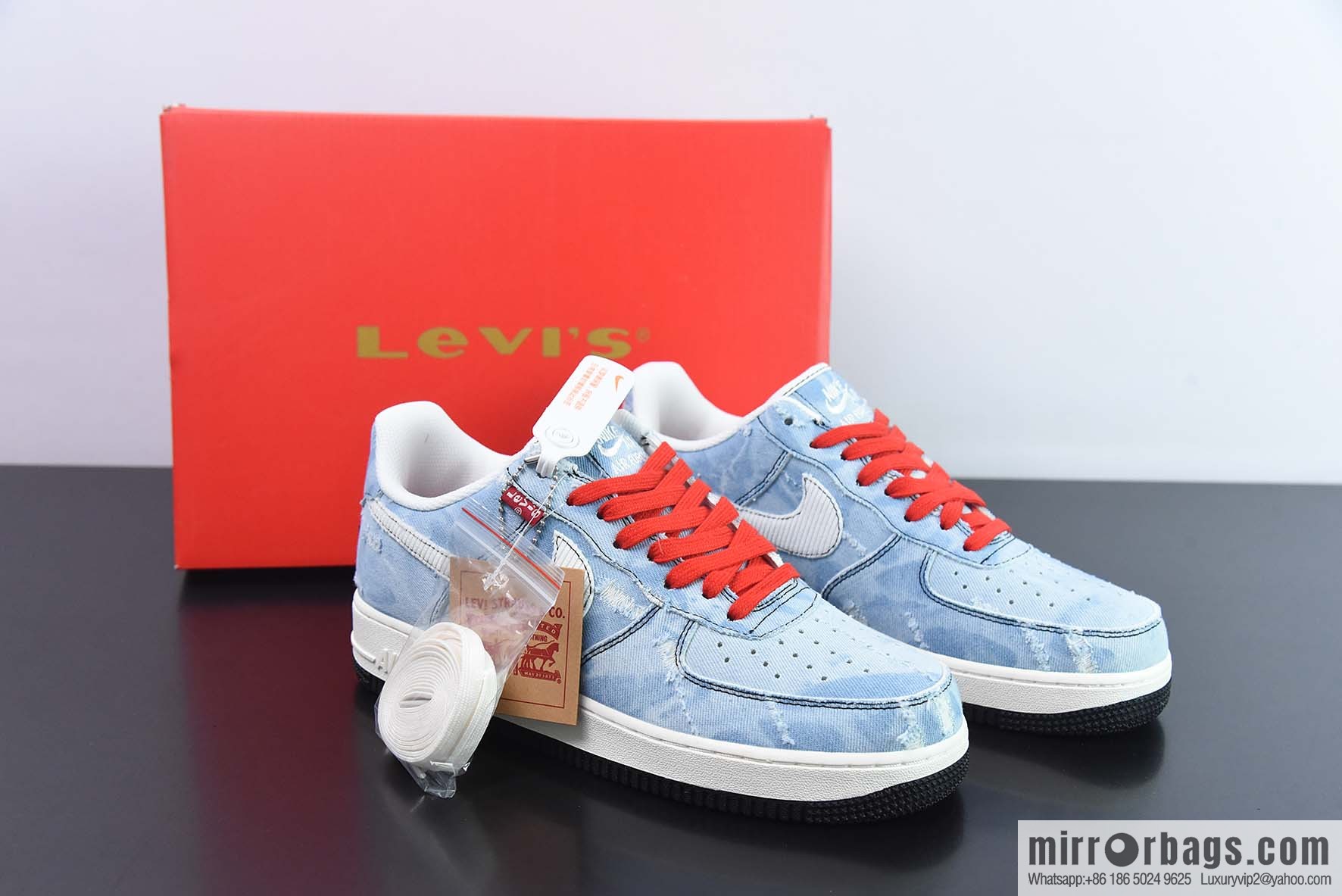 Nk Air Force 1 Low Levi's joint name, denim Air Force One low-top casual board shoes, item number: LE5050-012
