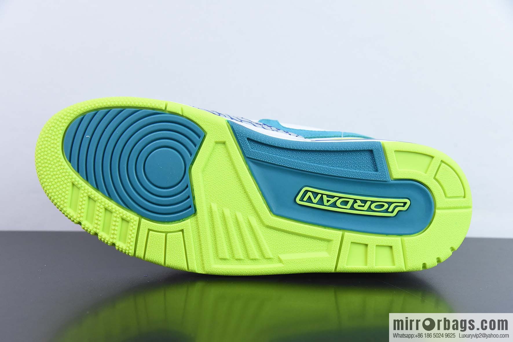 Air Jordan Legacy312Low AJ312 white green blue, low-top men's basketball shoes item number: CD7069-10