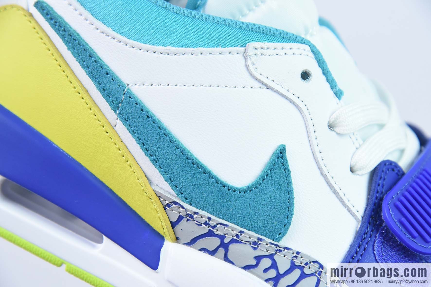 Air Jordan Legacy312Low AJ312 white green blue, low-top men's basketball shoes item number: CD7069-10