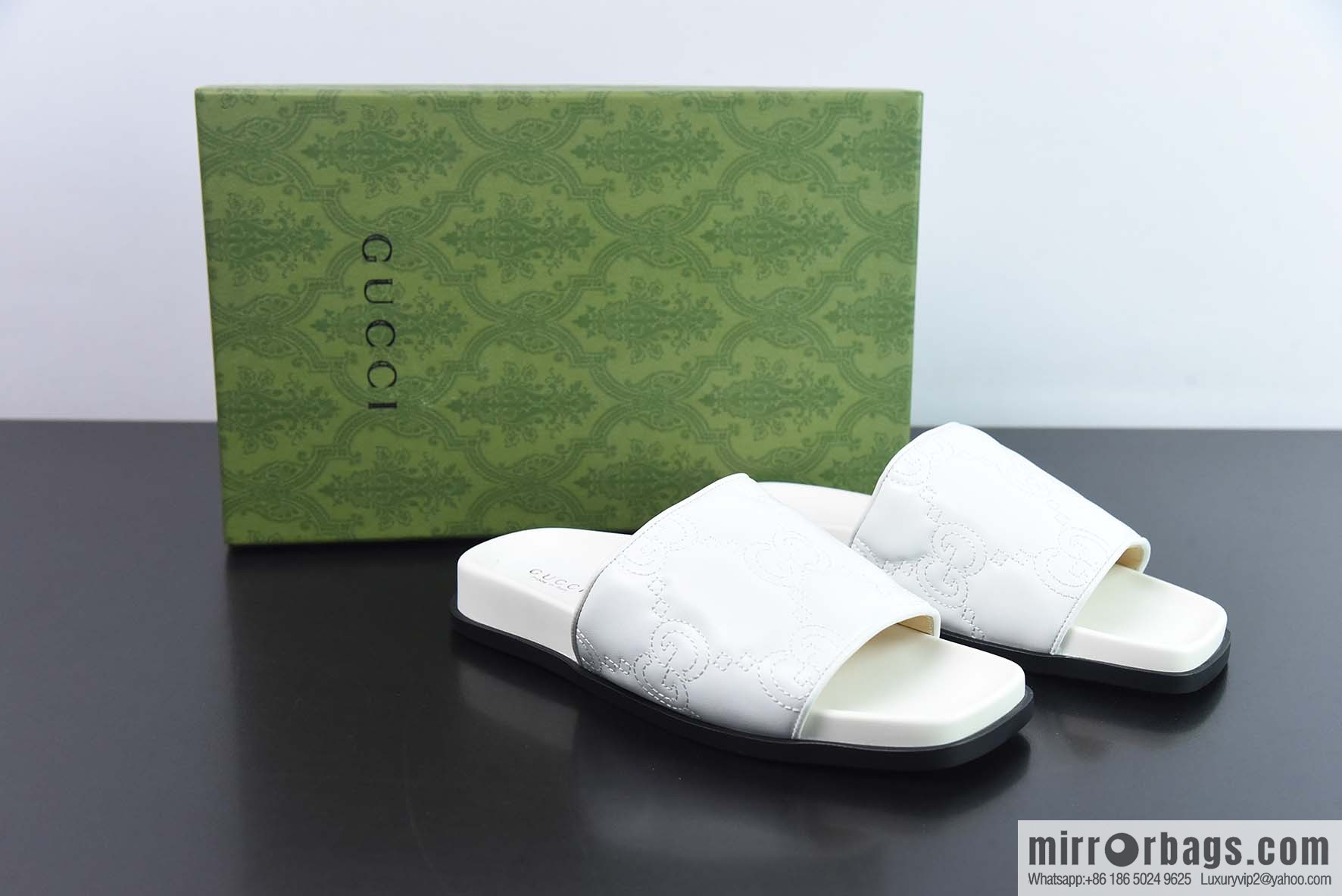 Gucci Gucci imported mixed sheepskin spring and summer sandals series