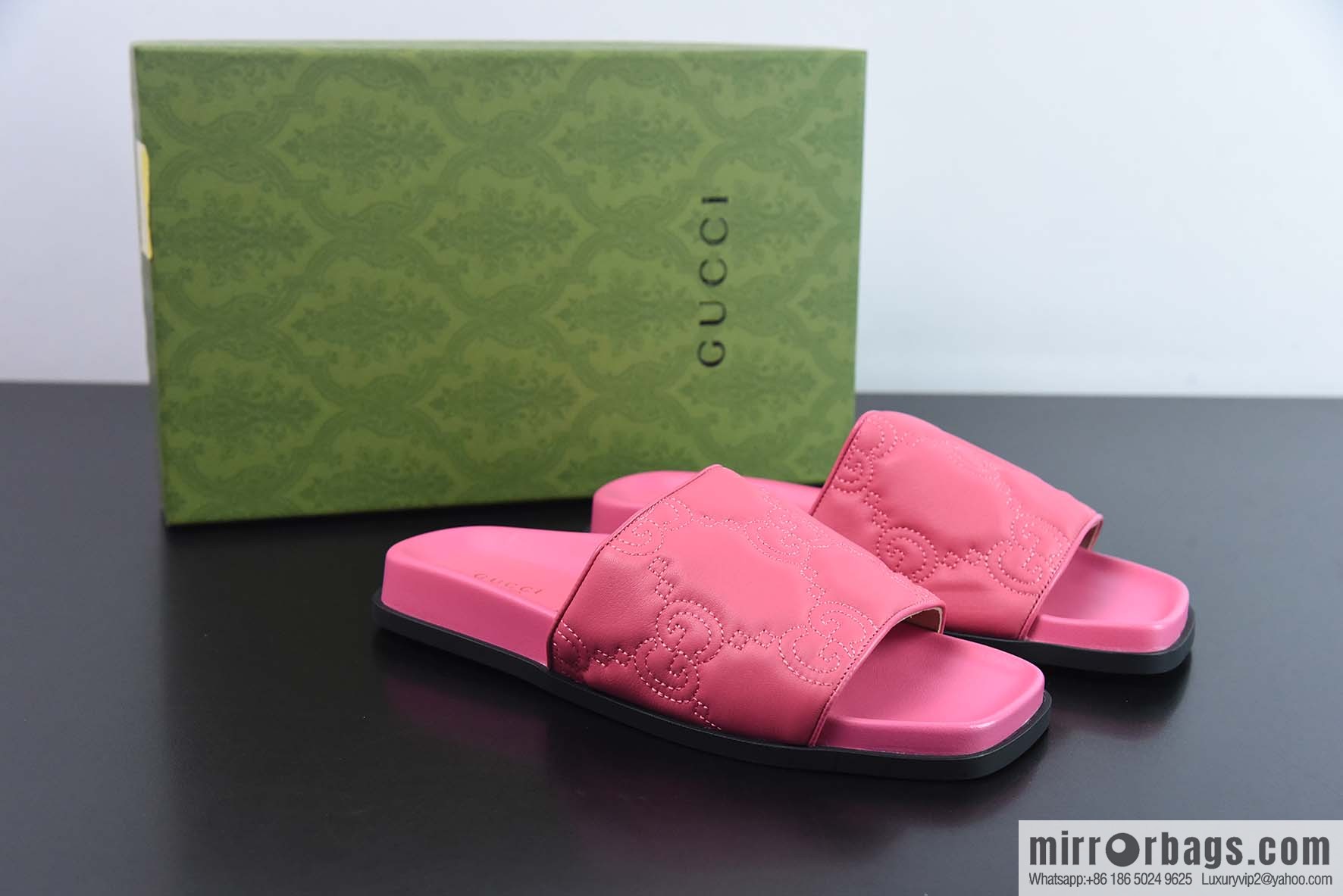 Gucci Gucci imported mixed sheepskin spring and summer sandals series