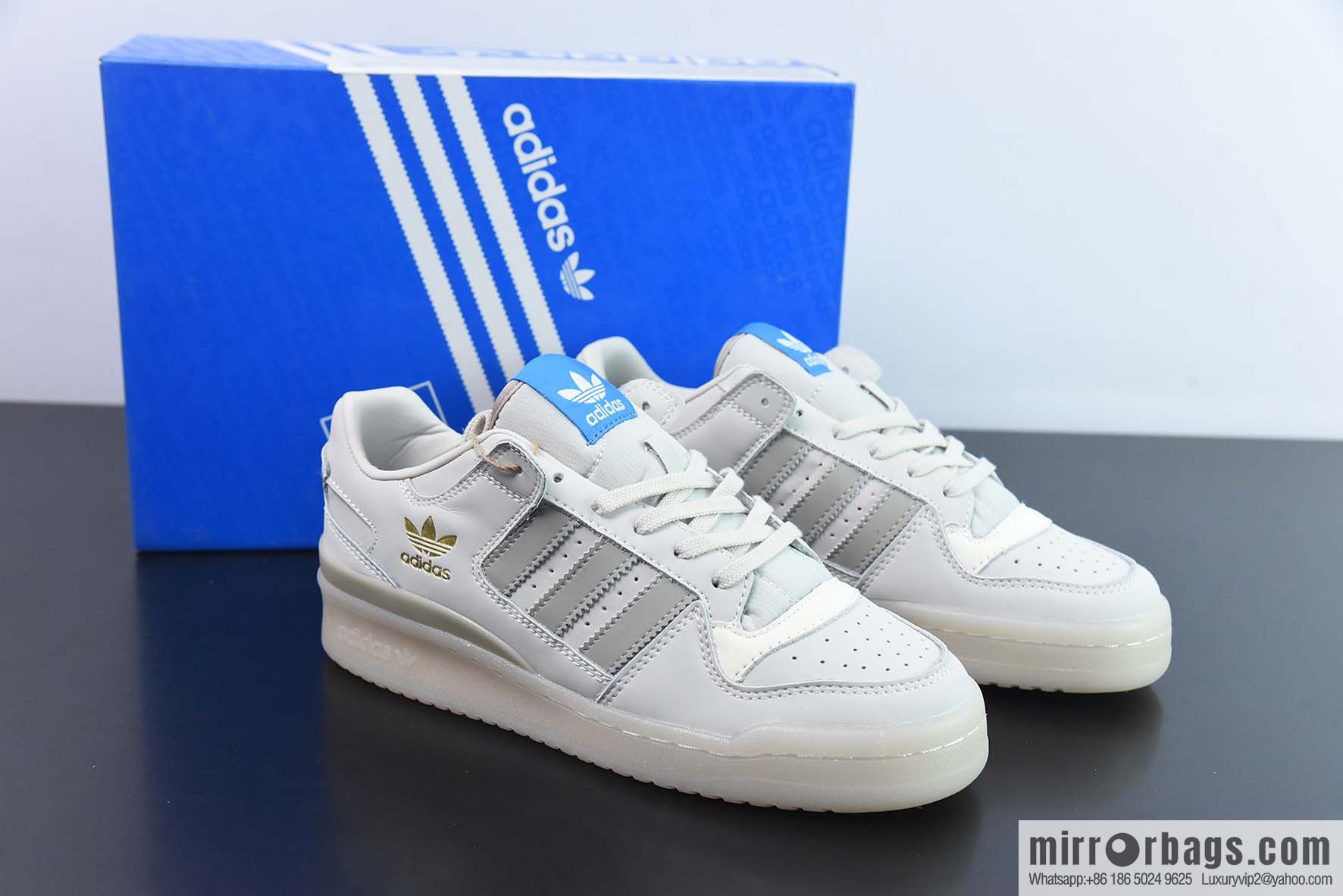 Adi 84 gray blue label adidas Forum 84 Low adidas classic Vintage sneakers, item number: HQ1506