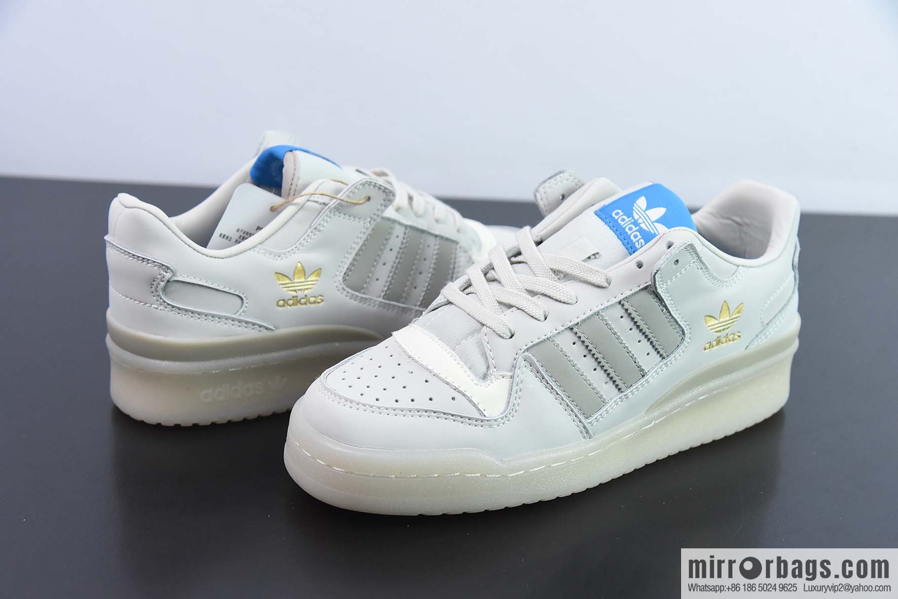 Adi 84 gray blue label adidas Forum 84 Low adidas classic Vintage sneakers, item number: HQ1506