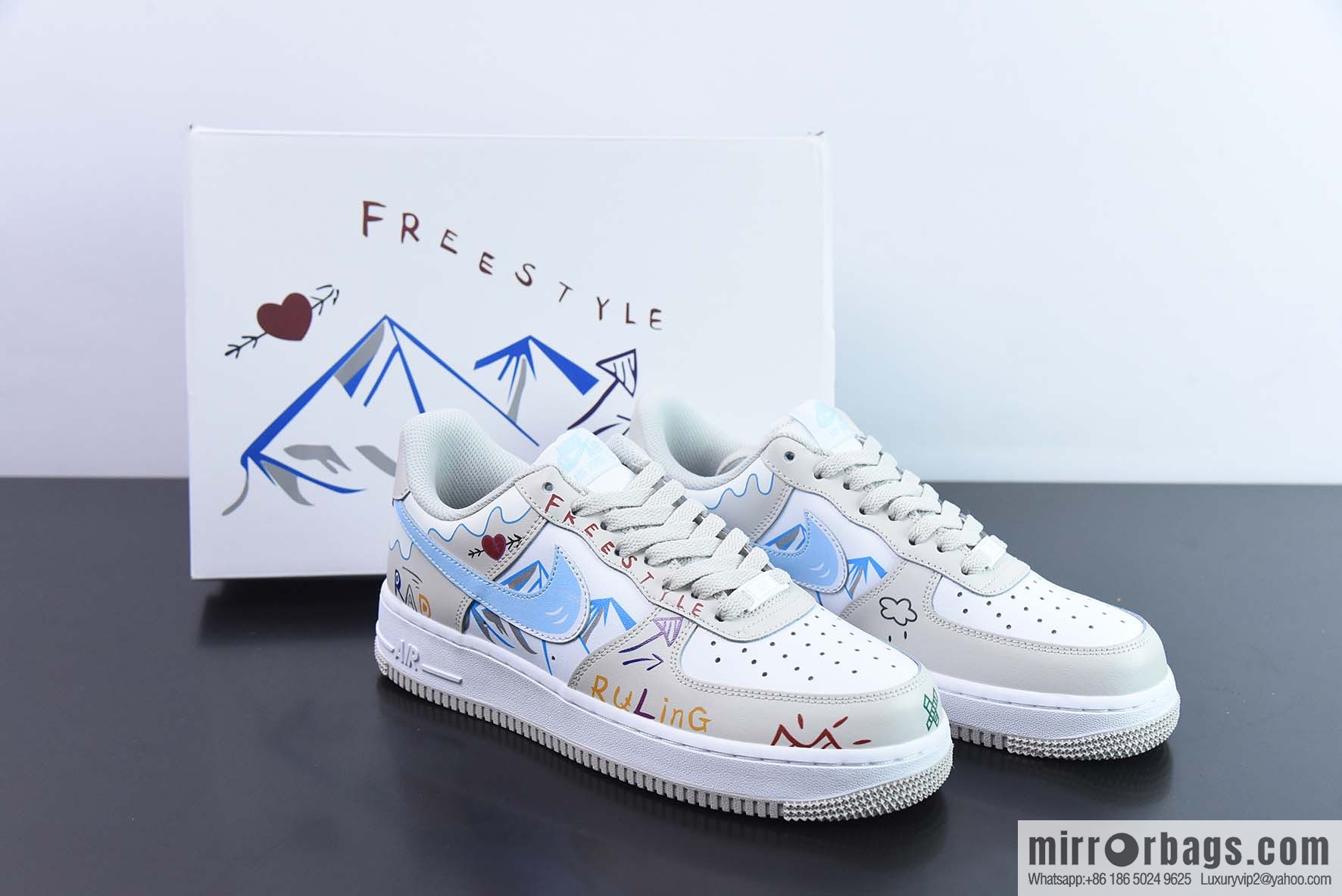 Nike Air Force 1 Low '07 Snow Mountain color scheme Air Force No. 1 low-top casual board shoes, item number: CW2288-219