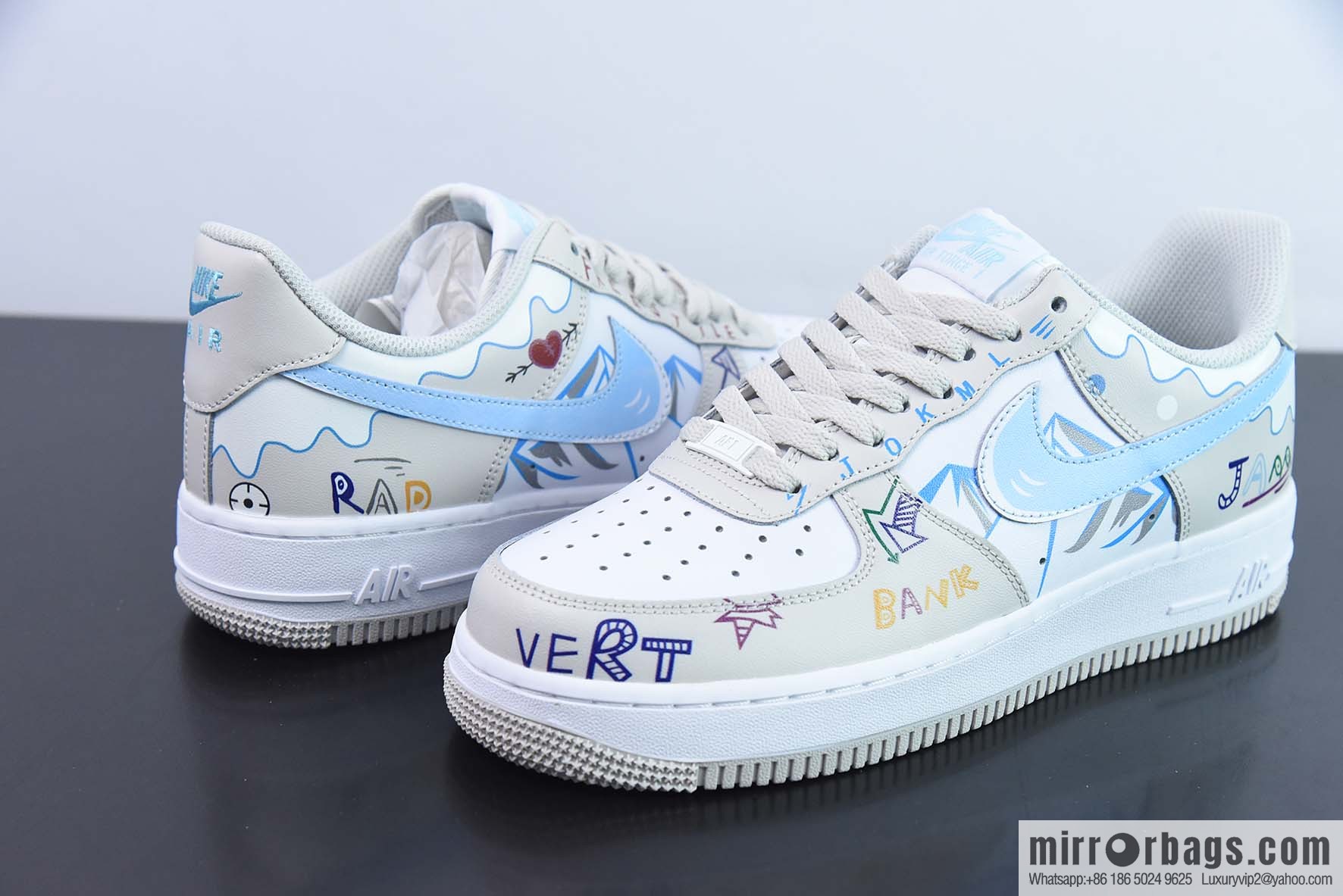 Nike Air Force 1 Low '07 Snow Mountain color scheme Air Force No. 1 low-top casual board shoes, item number: CW2288-219