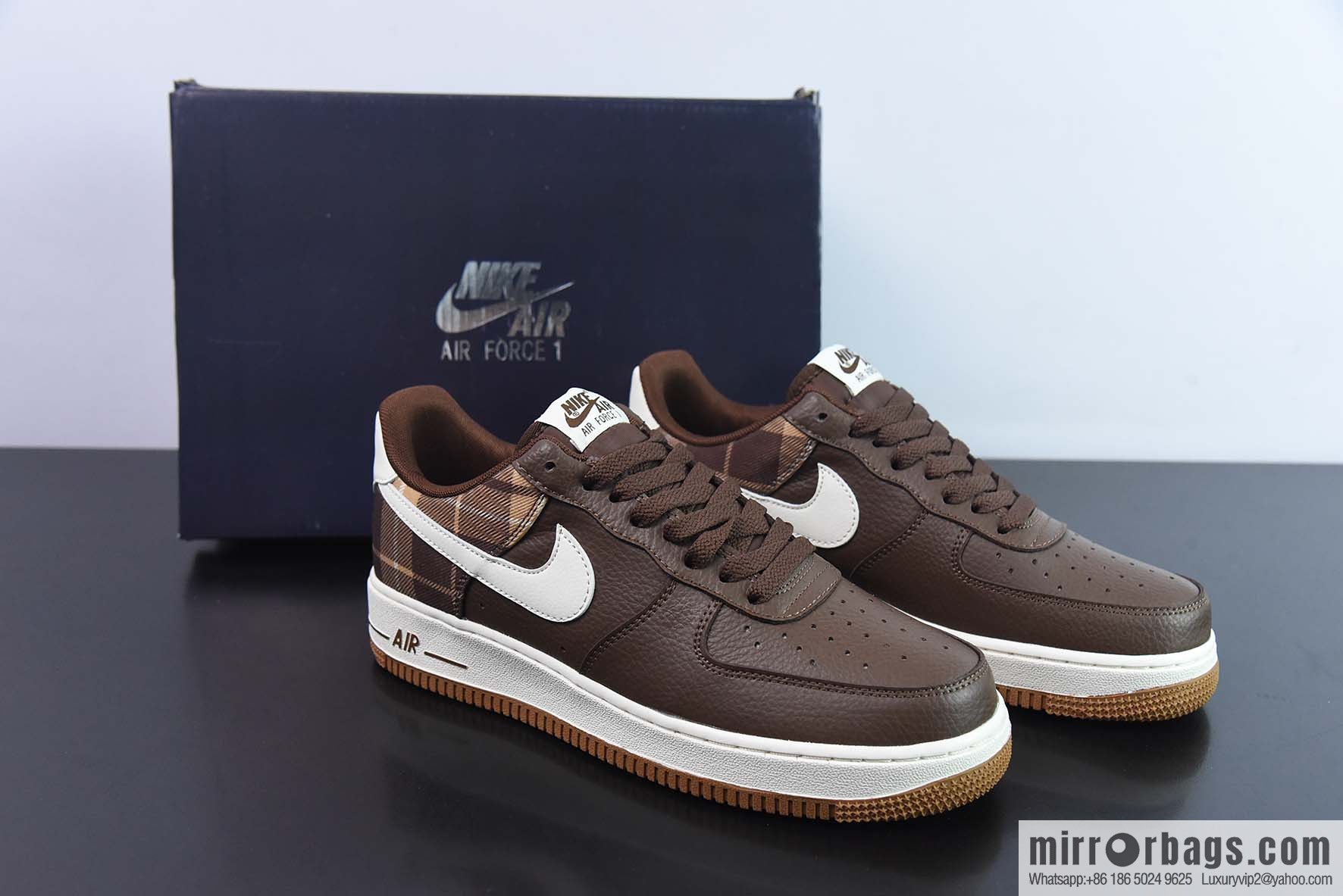 Nk Air Force 1 '07 Low plaid cloth, American Vintage Air Force One low-top casual sneakers, item number: DV0791-200