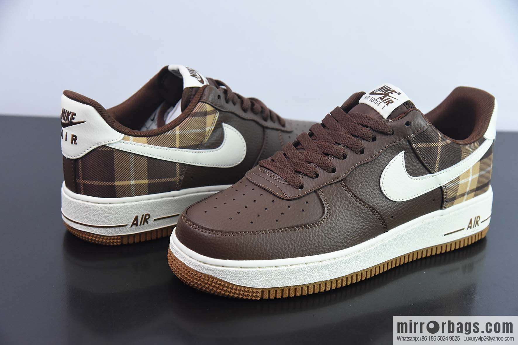 Nk Air Force 1 '07 Low plaid cloth, American Vintage Air Force One low-top casual sneakers, item number: DV0791-200