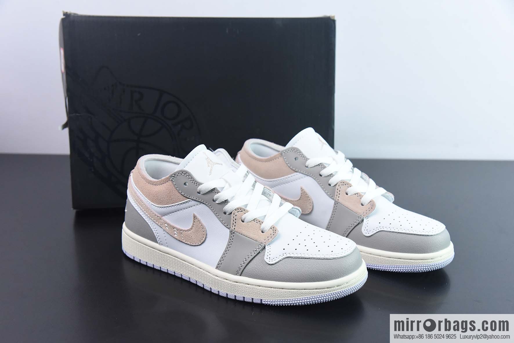 NK Air Jordan 1 Low OG EX Deconstruction White Grey Yellow Low Top Sneakers Part Number: DN1635-002