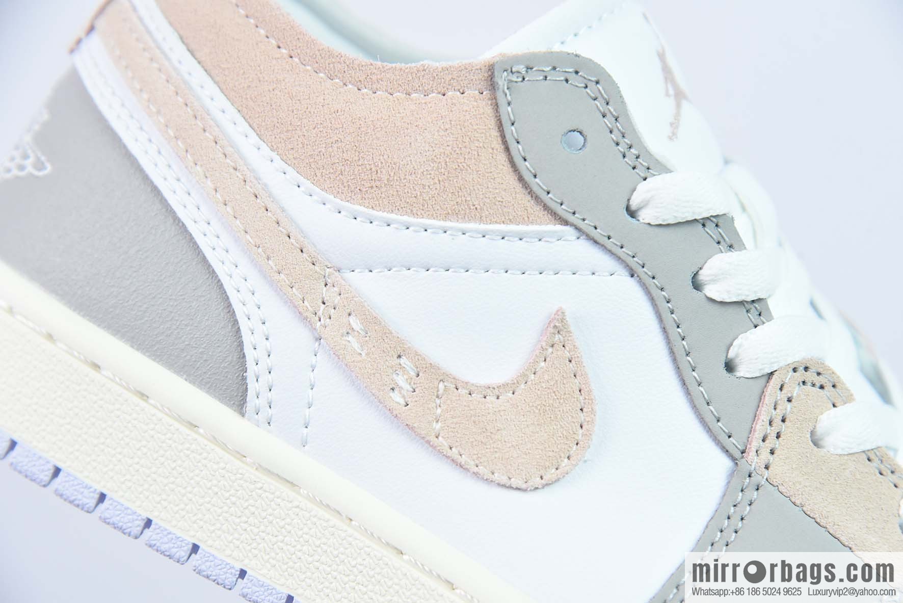 NK Air Jordan 1 Low OG EX Deconstruction White Grey Yellow Low Top Sneakers Part Number: DN1635-002