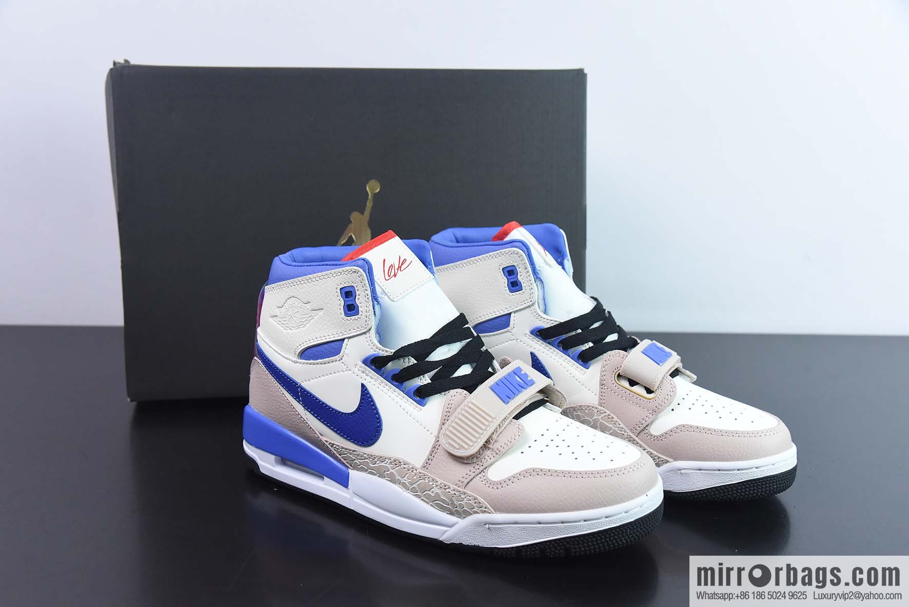 NK Air Jordan Legacy AJ312 top quality velcro three-in-one board shoes, burst pattern, item number: FD4332-141