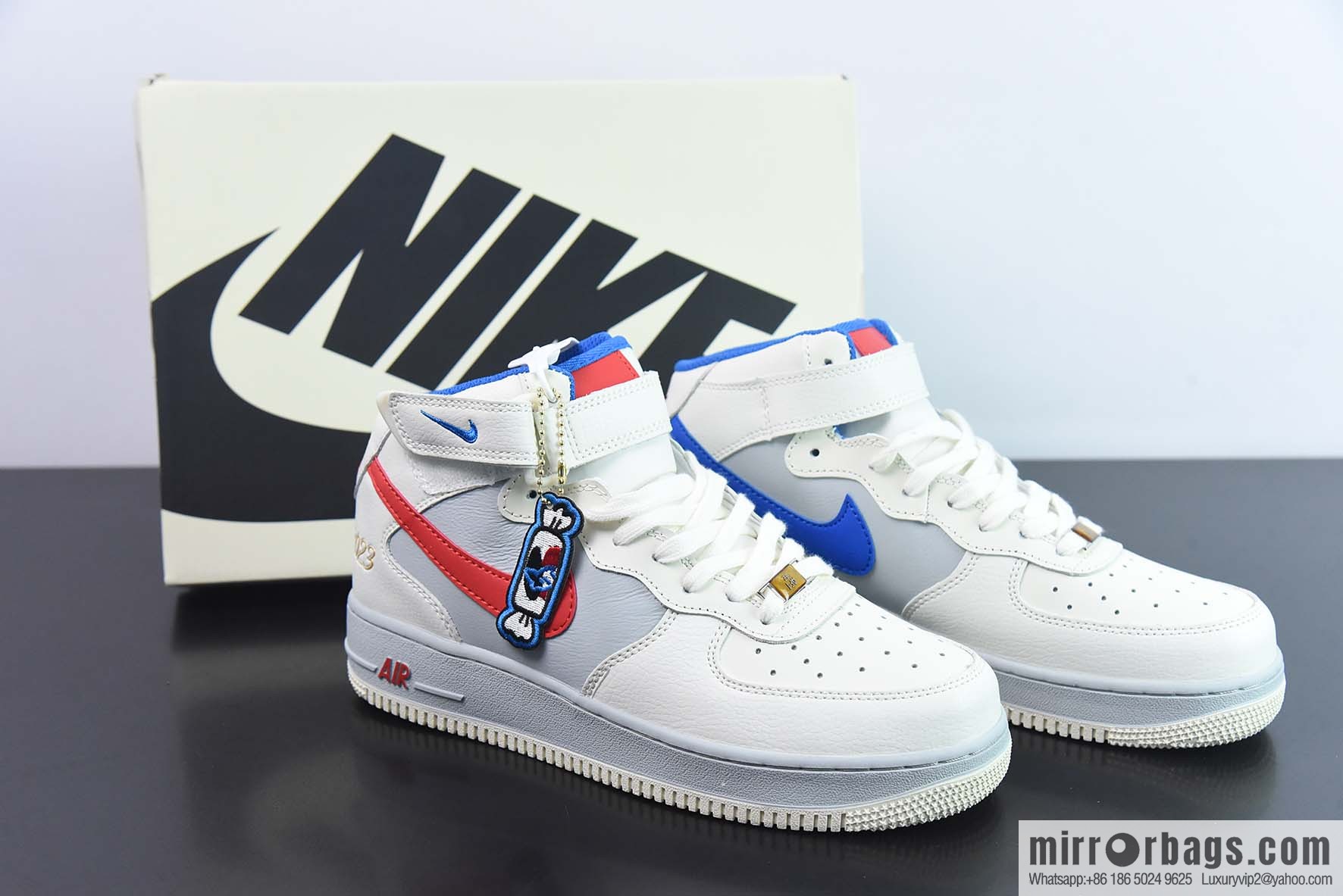 Nike Air Force 1 AF1 Air Force One/Zhongbang, beige gray red, white rabbit toffee, item number: CW0088-928