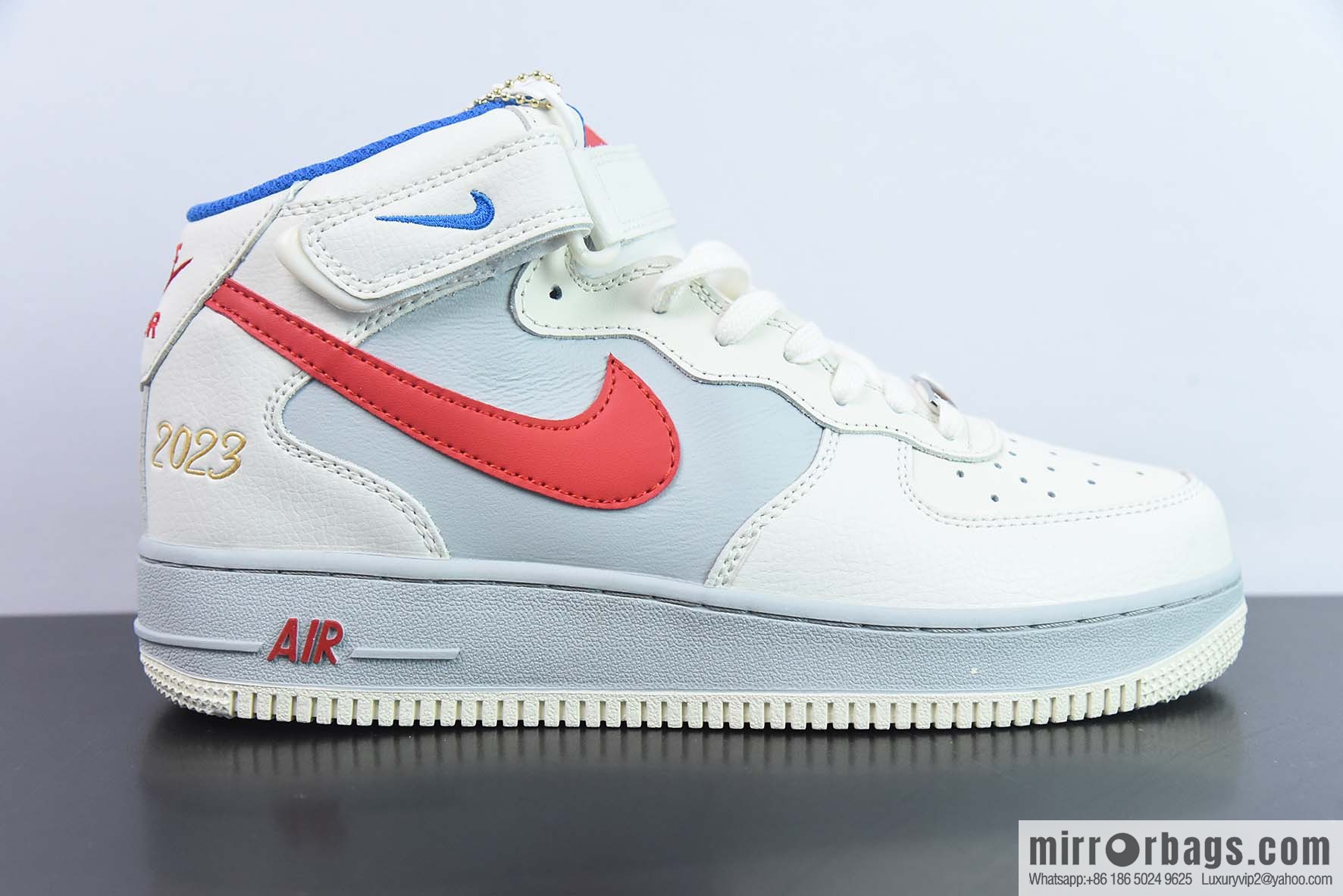 Nike Air Force 1 AF1 Air Force One/Zhongbang, beige gray red, white rabbit toffee, item number: CW0088-928