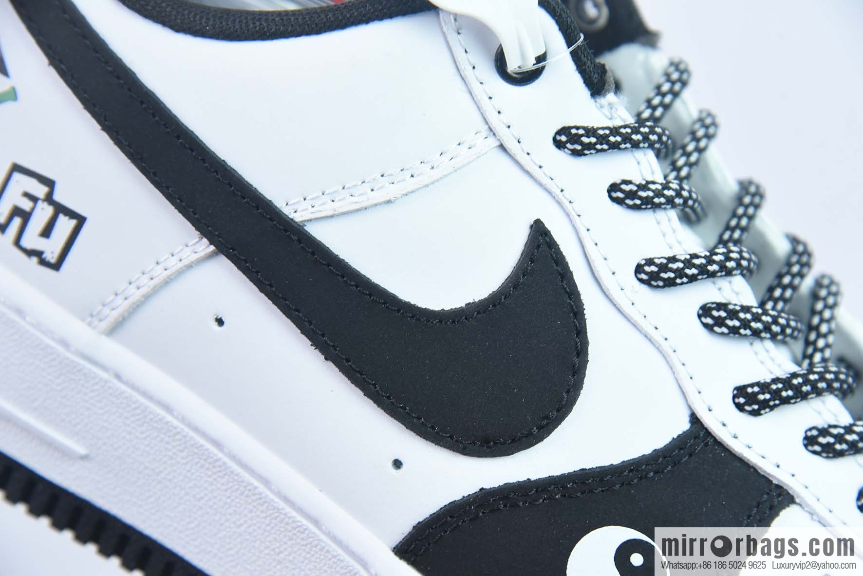 Nike Air Force 1 AF1 Air Force One/low-top, black and white, Tai Chi, item number: BS9055-701