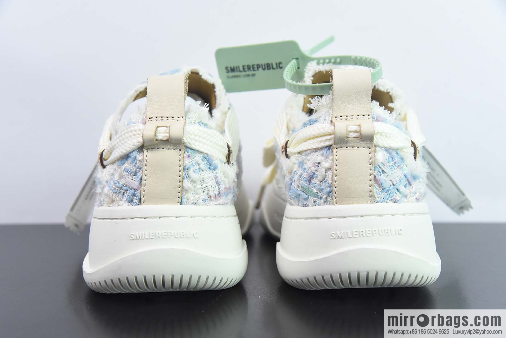 SMILEREPUBLIC Canvas Sneakers Low muffin thick bottom heightened low top anti-lace beggar wind canvas sneakers