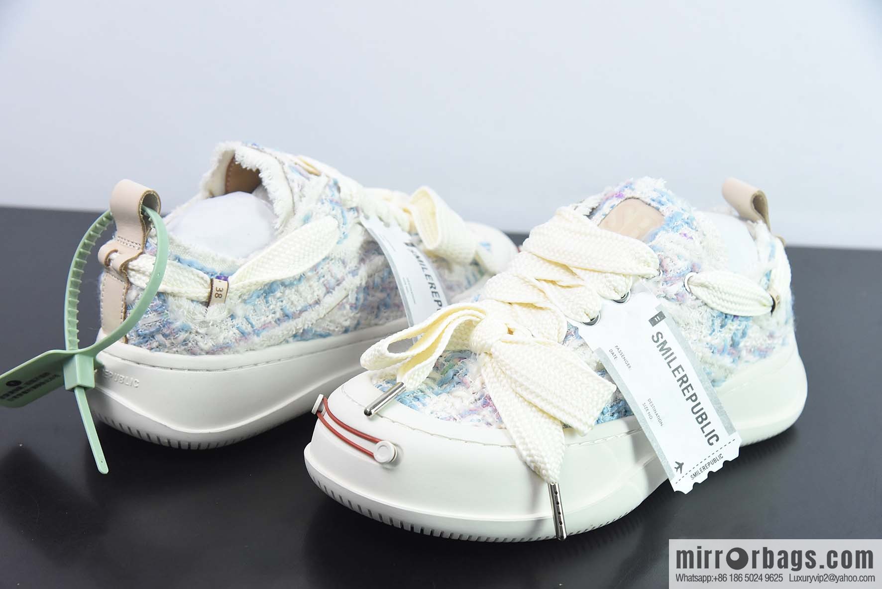 SMILEREPUBLIC Canvas Sneakers Low muffin thick bottom heightened low top anti-lace beggar wind canvas sneakers