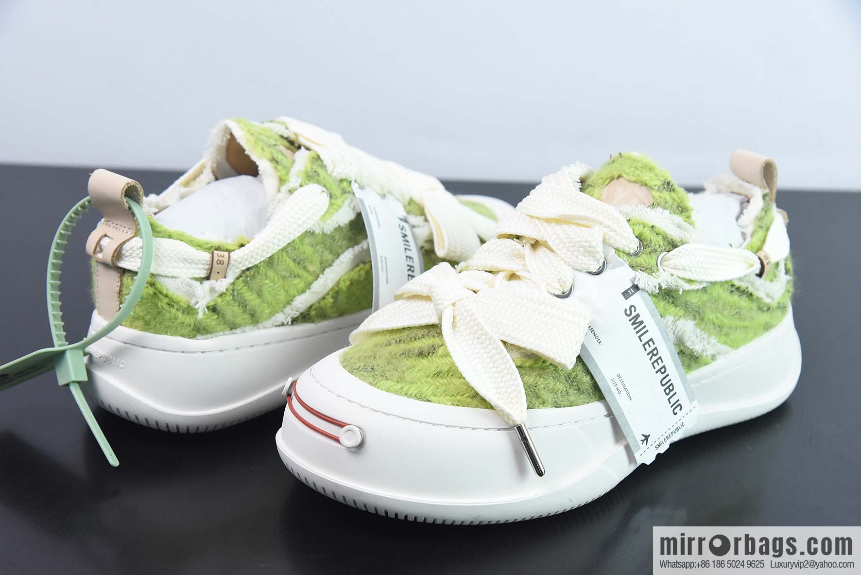 SMILEREPUBLIC Canvas Sneakers Low muffin thick bottom heightened low top anti-lace beggar wind canvas sneakers