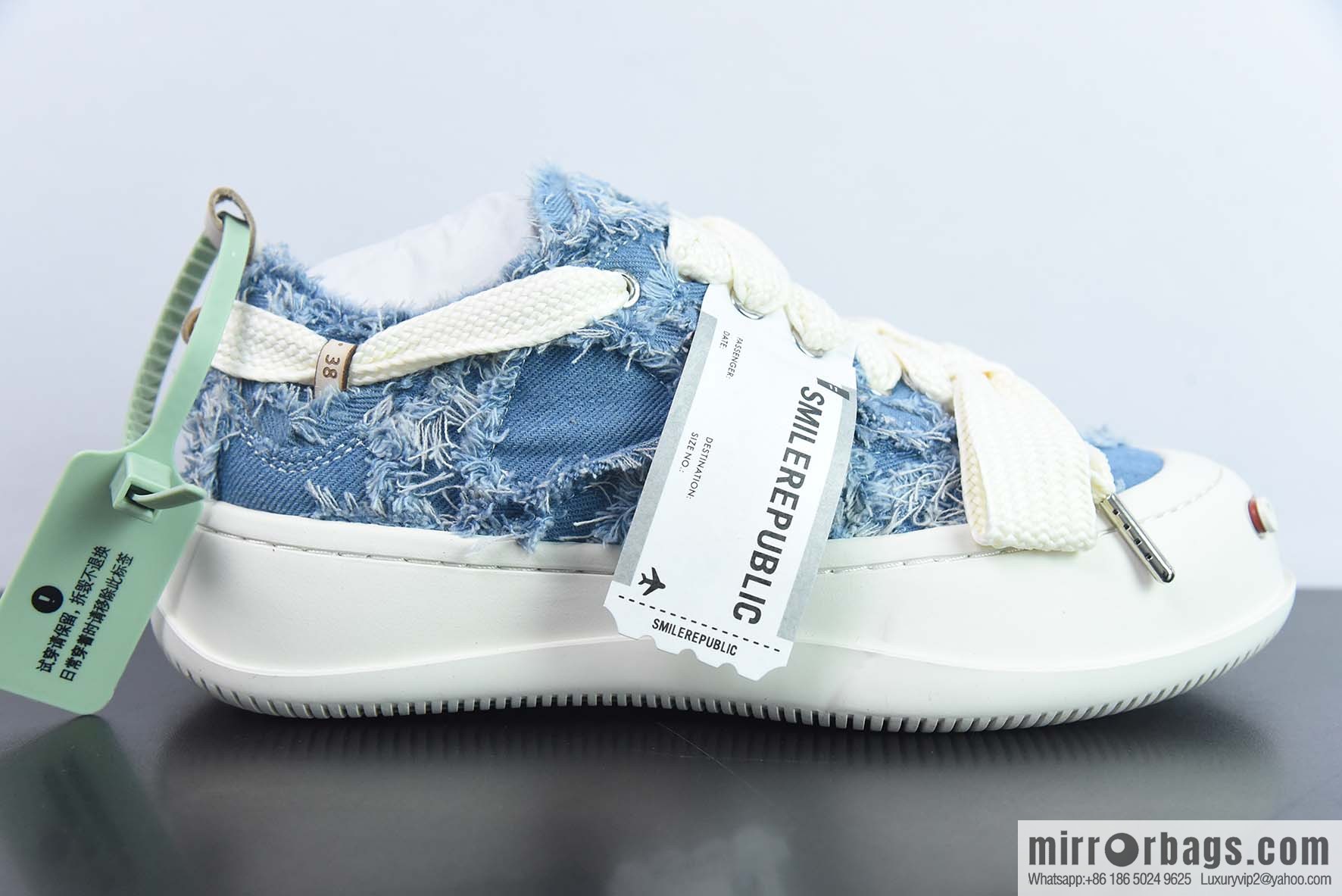 SMILEREPUBLIC Canvas Sneakers Low muffin thick bottom heightened low top anti-lace beggar wind canvas sneakers