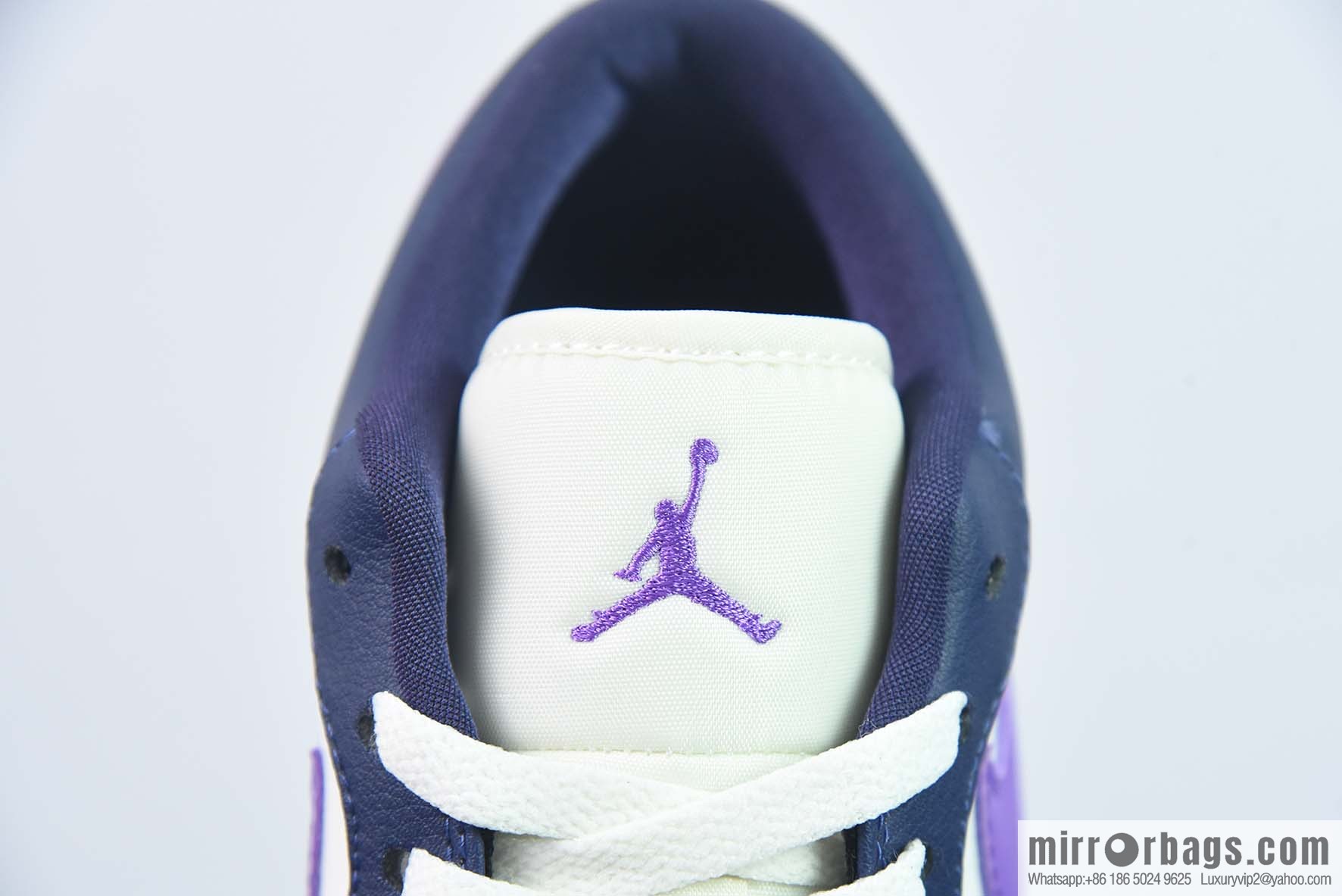 Air Jordan AJ1 Low Top, Sail White Purple, Item Number: DC0774-502