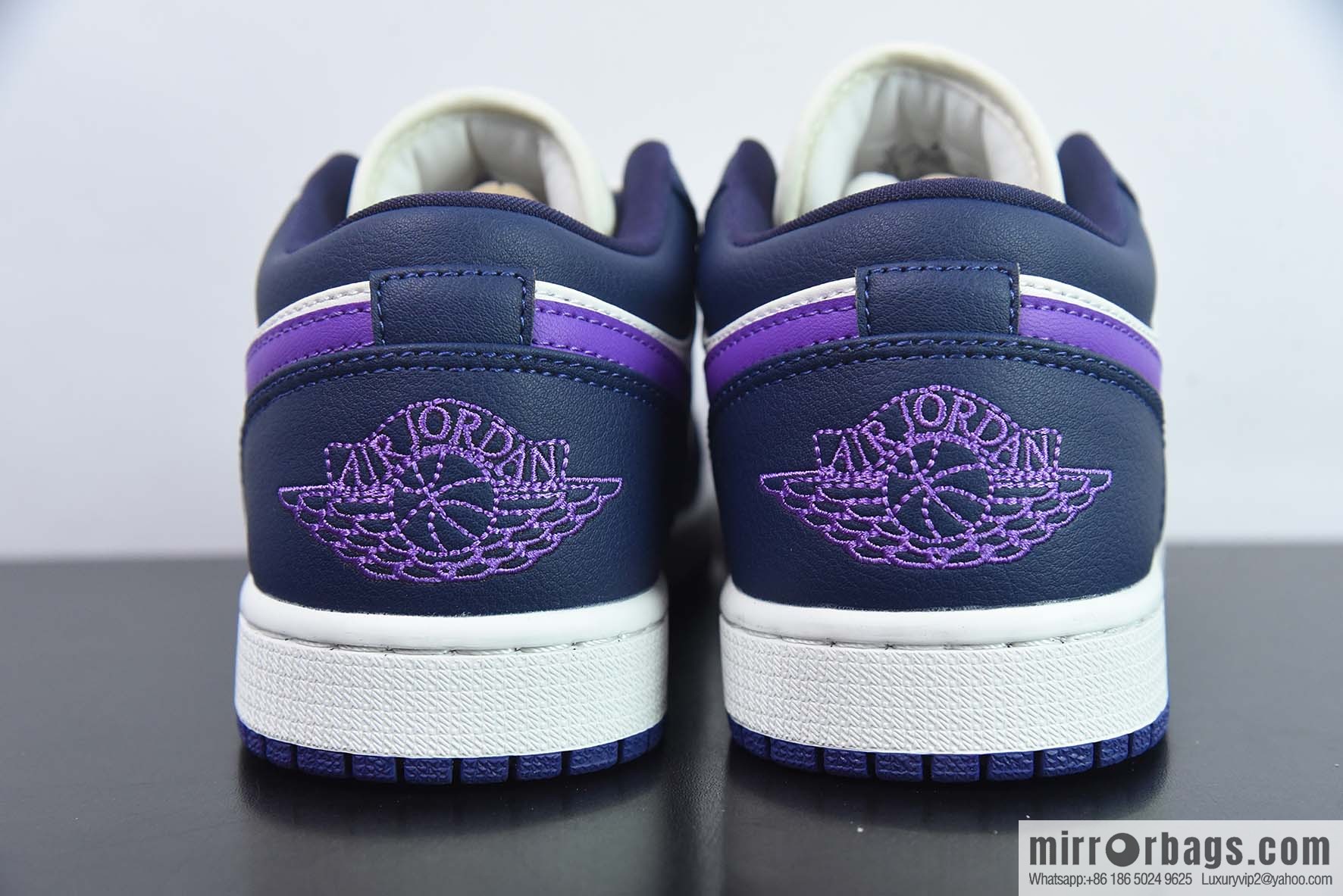 Air Jordan AJ1 Low Top, Sail White Purple, Item Number: DC0774-502