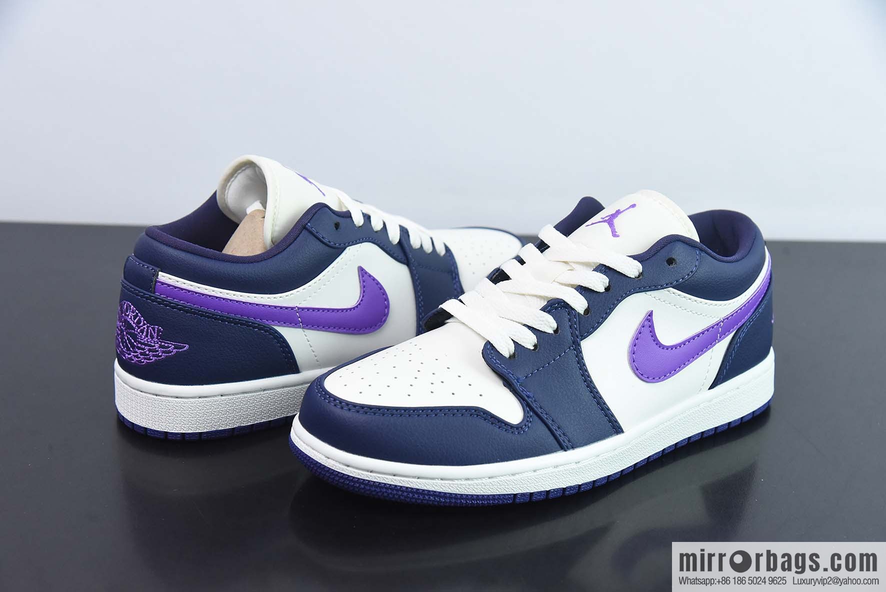 Air Jordan AJ1 Low Top, Sail White Purple, Item Number: DC0774-502