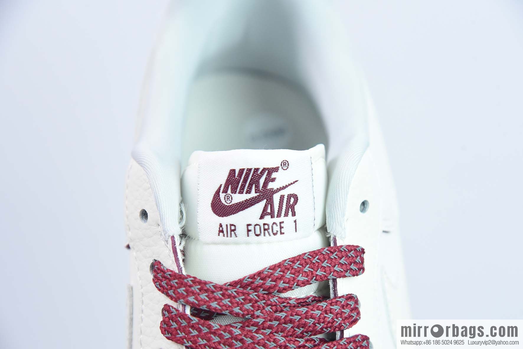 Nk Air Force 1 '07 Low burgundy pearlescent hook, official synchronous ID customization, Air Force No. 1 low-top casual board shoes, item number DD9915-666.